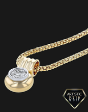 Load image into Gallery viewer, .50 CT.T.W Vintage Inspired Diamond Pendant in 14k Gold