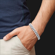 Load image into Gallery viewer, Italian Sterling Silver Cuban Chain Bracelet