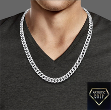 Load image into Gallery viewer, Sterling Silver Cuban Chain Necklace