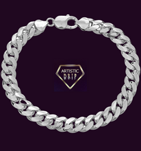Load image into Gallery viewer, Italian Sterling Silver Cuban Chain Bracelet