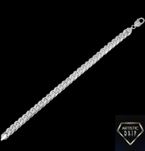 Load image into Gallery viewer, Italian Sterling Silver Cuban Chain Bracelet
