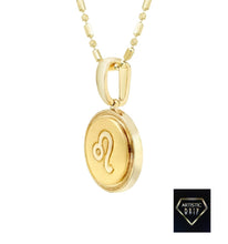 Load image into Gallery viewer, 14k Yellow Gold Zodiac Symbol Pendant, 16' - 18'
