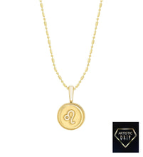 Load image into Gallery viewer, 14k Yellow Gold Zodiac Symbol Pendant, 16' - 18'