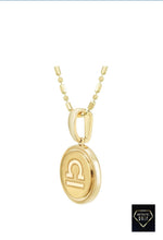Load image into Gallery viewer, 14k Yellow Gold Zodiac Symbol Pendant, 16' - 18'