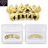Flame Cut Gold Colored Grill