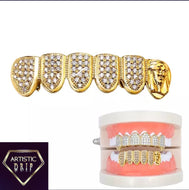 Iced Out 18k Gold Mother Mary Grill