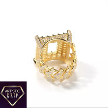 Load image into Gallery viewer, Iced Out Hollow Square Ring