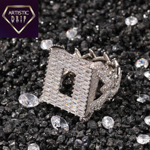 Load image into Gallery viewer, Iced Out Hollow Square Ring