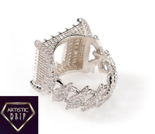Load image into Gallery viewer, Iced Out Hollow Square Ring