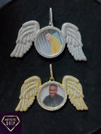 Angel Wings Photo Pendant