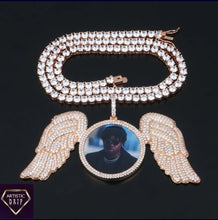 Load image into Gallery viewer, Angel Wings Photo Pendant