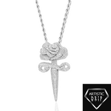 Load image into Gallery viewer, Dagger Rose Pendant