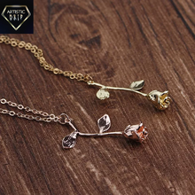 Load image into Gallery viewer, Rose Costume Necklace