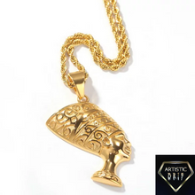Load image into Gallery viewer, 18k Gold Queen Nefertiti necklace.