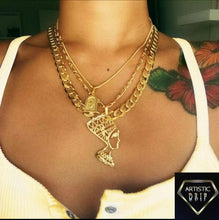 Load image into Gallery viewer, Nefertiti Egyptian layered necklace