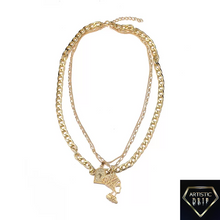 Load image into Gallery viewer, Nefertiti Egyptian layered necklace