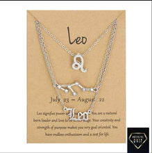 Load image into Gallery viewer, 3 pc Zodiac Necklace