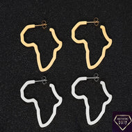 Africa Outline Stainless Steel