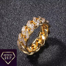 Load image into Gallery viewer, Iced Out Cuban Link Ring