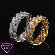 Load image into Gallery viewer, Iced Out Cuban Link Ring