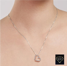 Load image into Gallery viewer, Double Diamond Heart Pendant in 14k Gold