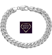 Italian Sterling Silver Cuban Chain Bracelet