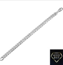 Load image into Gallery viewer, Italian Sterling Silver Cuban Chain Bracelet