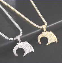 Load image into Gallery viewer, Iced Out Ocean Wave pendant