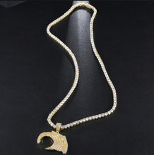 Load image into Gallery viewer, Iced Out Ocean Wave pendant