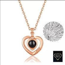 Load image into Gallery viewer, Love 100 Projection Necklace Collection
