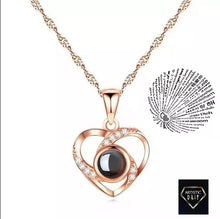 Load image into Gallery viewer, Love 100 Projection Necklace Collection