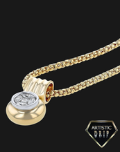 Load image into Gallery viewer, .50 CT.T.W Vintage Inspired Diamond Pendant in 14k Gold
