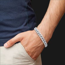 Load image into Gallery viewer, Italian Sterling Silver Cuban Chain Bracelet
