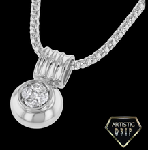 Load image into Gallery viewer, .50 CT.T.W Vintage Inspired Diamond Pendant in 14k Gold
