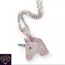 Load image into Gallery viewer, Iced Out Lucky Unicorn
