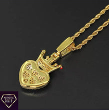 Load image into Gallery viewer, Iced Out Queen of My Heart Pendant
