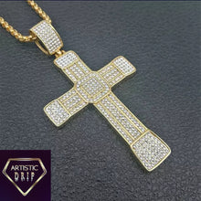 Load image into Gallery viewer, Big Iced Out Cross Pendant
