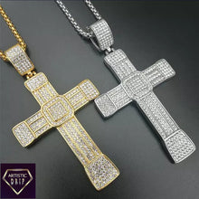 Load image into Gallery viewer, Big Iced Out Cross Pendant
