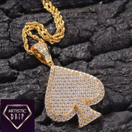 Iced Out Ace Pendant