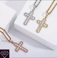 Load image into Gallery viewer, Iced out cross pendant
