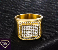 Load image into Gallery viewer, Mens Iced Out Square Ring
