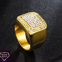 Load image into Gallery viewer, Mens Iced Out Square Ring
