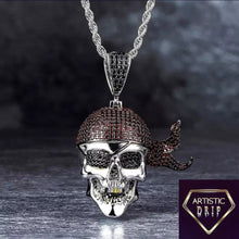 Load image into Gallery viewer, Pirate Skull Pendant
