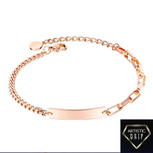 Load image into Gallery viewer, Women&#39;s Rose Gold blank bar
