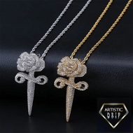 Dagger Rose Pendant