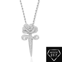 Load image into Gallery viewer, Dagger Rose Pendant
