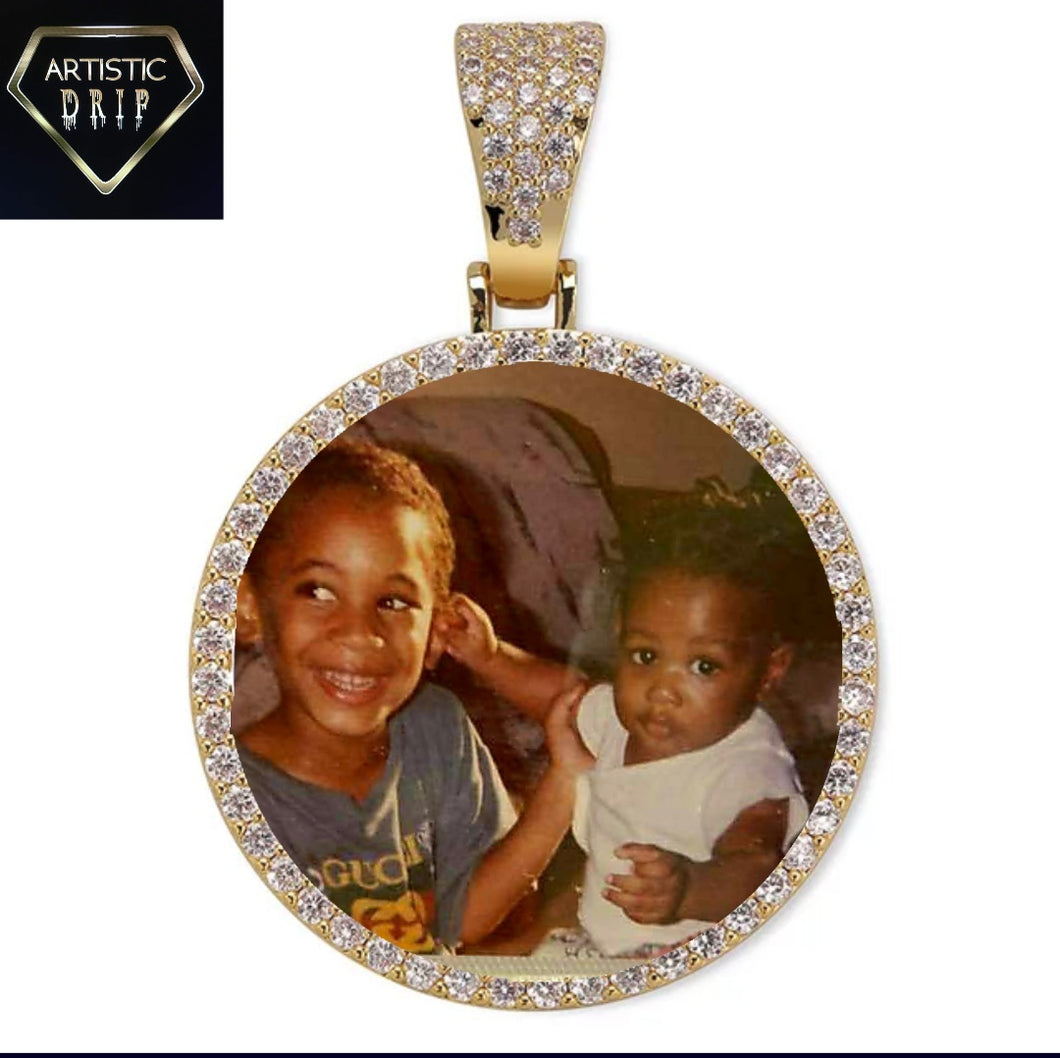 Round Custom Photo Pendant