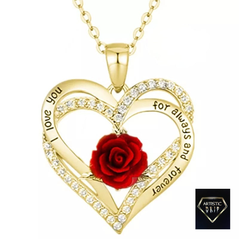 The Heart of Rose Pendant