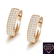 3 Row CZ Diamond Earring