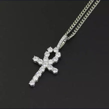 Load image into Gallery viewer, Iced Out Cross\Ankh Pendant
